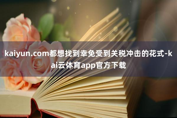 kaiyun.com都想找到幸免受到关税冲击的花式-kai云体育app官方下载